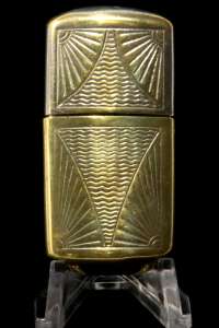 Chrome over Brass Art Deco French Lighters