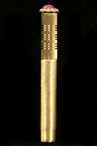 Cleopatra Jeweled Lipstick Tube Lighter