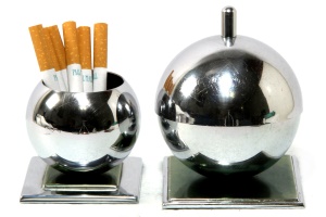 Chase 'Globe' Ashtray & 'Bubble' Cigarette Holder
