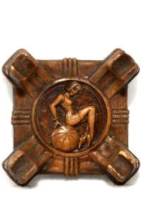 Syroco Wood Art Deco Ashtray