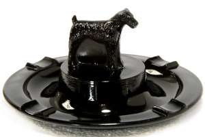 L. E. Smith / Greensburg Airedale Terrier Ashtray