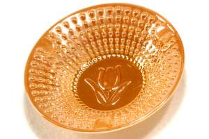 Anchor Hocking Fire King Peach Luster Tulip Ashtray