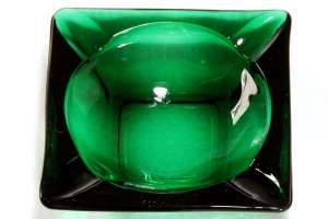 Anchor Hocking Forest Green Ashtray
