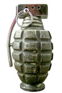 Swank Golden Grenade Lighter