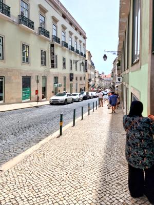 Along the way in Lisbon Portugal