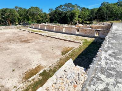 Uxmal - Behind the Pigeon House Group