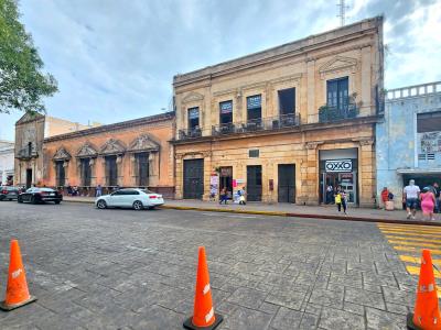 Buildings surrounding Plaza Grande Merida Mexico