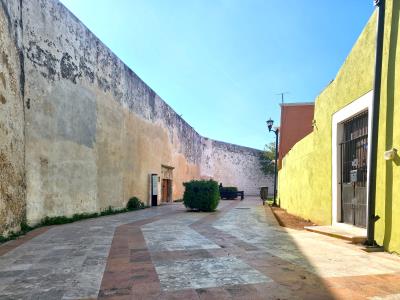Behind Campeche Historic City Wall