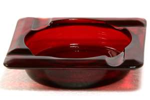 Anchor Hocking #822 Royal Ruby Ashtray