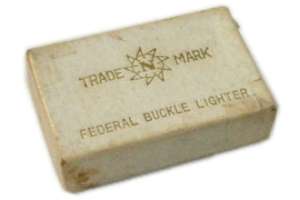 Federal Belt Buckle Lighter Occupied Japan