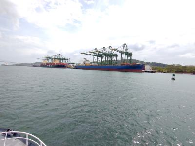 Docks on Pacific side of Canal