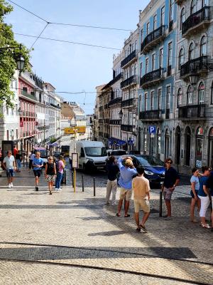 Along the way in Lisbon Portugal